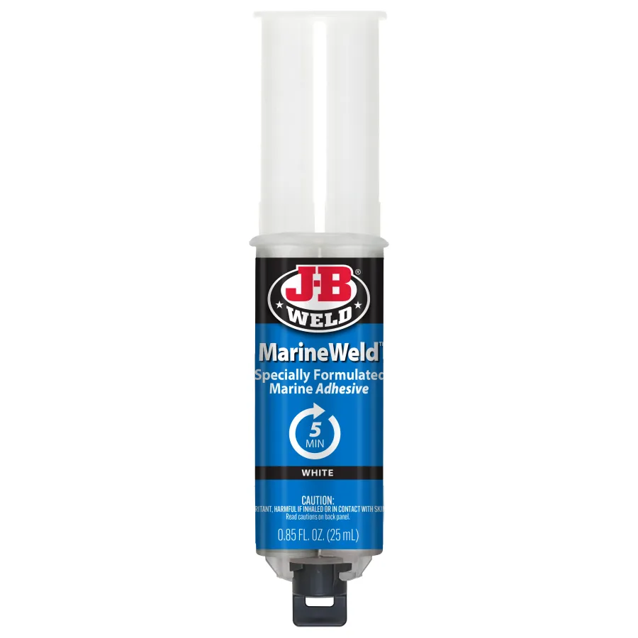 a white and blue tube