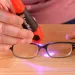 a person using a pair of glasses